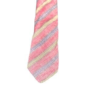 Vintage Colours by Alexander Julian Men's Pink Striped Necktie
